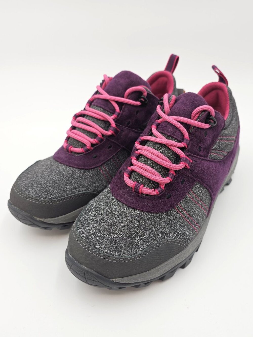 Duluth Jillpine Weather Proof Trail Hiking Shoes Gray Purple Womens Size 8M- NEW